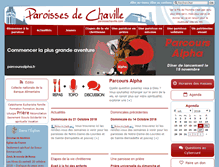 Tablet Screenshot of paroissechaville.com